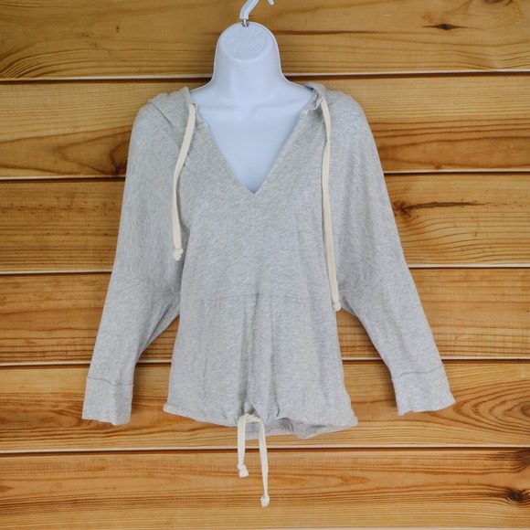 American Eagle Outfitters Tops - American Eagle Outfitters Sweatshirt‎ Hooded Womens M Gray Heathered 100% Cotton